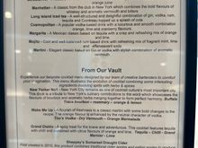 Cocktail Menu