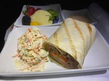 Snack - roast beef wrap, not Japanese at all, nor any good