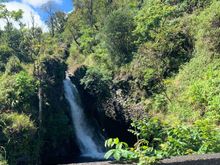 one of many waterfalls from one of many one-land bridges 
