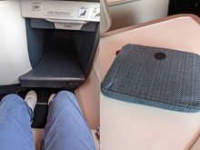 Further details - legroom and amenity kit