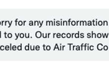 This was AA's response on twitter...... to me telling them exactly what the pilot told his passengers.. 