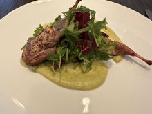 Quail was delicious.