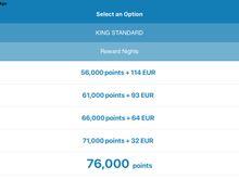 Points needed for standard room at  Kimpton Amsterdam 