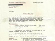BOAC Ticket
