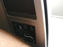 Armrest close to the seat controls 
