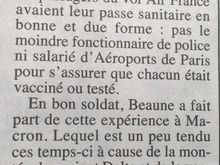 A little "humor" via Le canard enchaîné from last week's edition (July 7, 2021)
