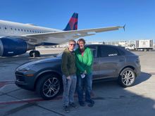 Really amazing today. Had a delay from TYS-DTW, was afraid was going to miss connection to MSP. Porsche picked us up and drove us to the plane. It was fantastic! Really made my day!
