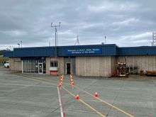Cones have been moved for boarding from the TSA checkpoint. 