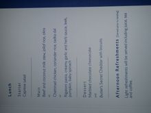 BA81 WTP menu. No photos due to KSML ordered.