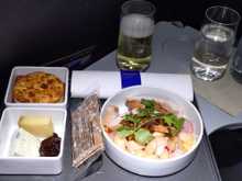Just made CPH-MUC and cheese and cake were nice. Crew was outstanding, Purser chatted a lot with me