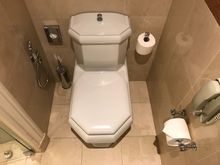Toilet comes with a hygiëne stick