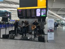 The band yesterday - percussionist was very good 