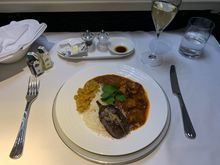 Amazing Indian chicken (wonderful taste, okay presentation). 