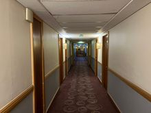 Hilton Watford corridor (not pictured: strong smell of cannabis wafting about)
