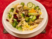 About halfway through the salad 