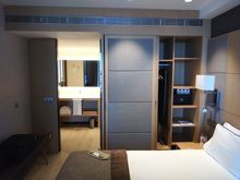 Closet with safe.