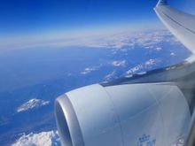 Italian Alps (A332). AMS-KGL, March 2021