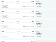 LHR-DUB reward flights