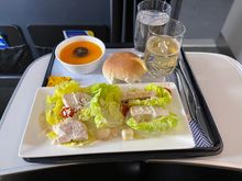 Chicken Caesar salad. The salad itself was nice but the croutons were soft. 