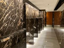 Dark marble walls