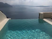 View from our heated plunge pool- 5.5 foot deep!