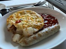 SE friend of mine actually finally got a choice other than omelette. Frittata or pancakes. Has all the same sides as the omelette though 😂 