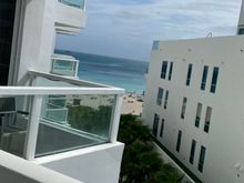 Partial ocean views from balcony.  Aka peasant ocean views. 