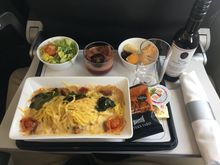 VLML LHR - LPA 9/2/19. Pasta was tagliatelle style and very tasty. 