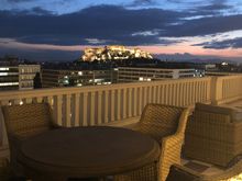 Our amazing view of the Acropolis