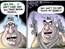 Bringing a gun to a protest was perfectly fine in the eyes of the GOP/MAGA crowd when it was Kyle Rittenhouse.