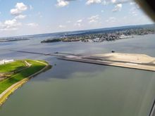 After take-off from New York's La Guardia LGA airport 