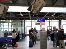 The A gates at Geneva airport are also used by easyJet these days, probably because they are the biggest carrier at GVA