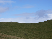 Hikers on ridge