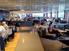 The Air France Business lounge in Paris CDG Terminal 2G is quite spacious and pleasant, although it can get crowded at peak times 