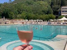 Large mineral water swimming pool.  Full bar as well.