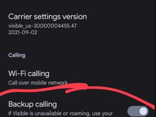 The feature is called backup calling on the Pixel 6 & 7. 