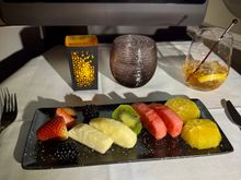 After takeoff - Fruit plate