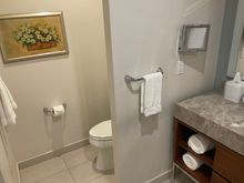 Toilet area : daily fresh towels if one has requested daily housekeeping
