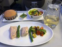 LHR/JNB yesterday. I ordered the low fat option. The starter of salmon was very nice so I had high hopes!
