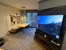 Junior suite TV and dining table