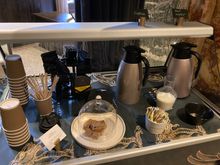 Help yourself hot drinks station