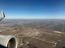 OKC and downtown OKC. Tinker AFB also visible way off in the distance. 