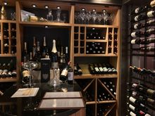 Restaurant's wine display