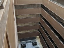 View from 7th floor down to the lobby and restaurant.