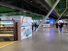 Intercontinental and non-Schengen flights leave from Terminal C at Geneva, including easyJet flights to the UK; it is cheaper to buy food from the BoB menu of easyJet rather than use the outlets in Terminal C 