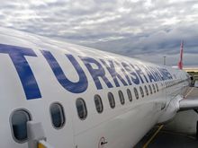 At Gothenburg GOT airport, boarding my Turkish Airlines flight to Istanbul IST