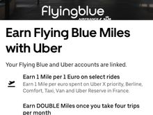 Uber/Flying Blue