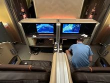 SQ 773 first class cabin.
