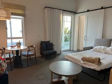 Suite living room (fold-out was made up on arrival which I always appreciate with a tired child) 