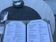 Lunch/dinner menu